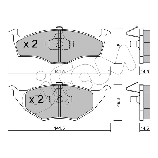 822-345-0 - Brake Pad Set, disc brake 