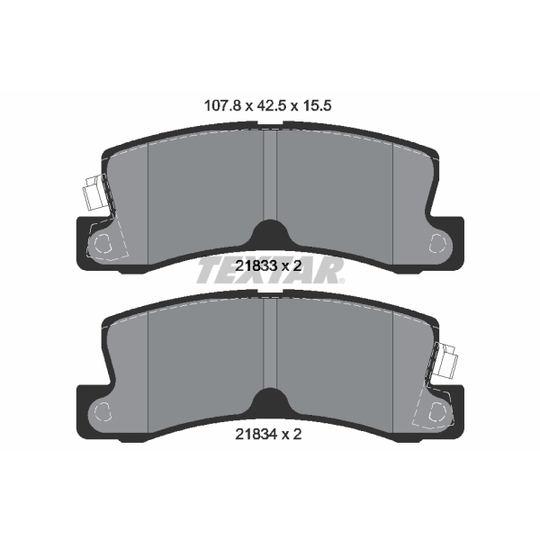 2183301 - Brake Pad Set, disc brake 