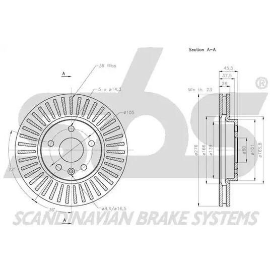 1815205013 - Brake Disc 