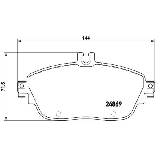 P 50 093 - Brake Pad Set, disc brake 