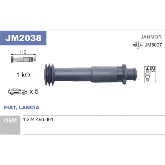 JM2038 - Plug, coil 
