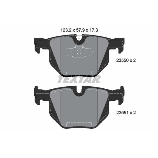 2355001 - Brake Pad Set, disc brake 