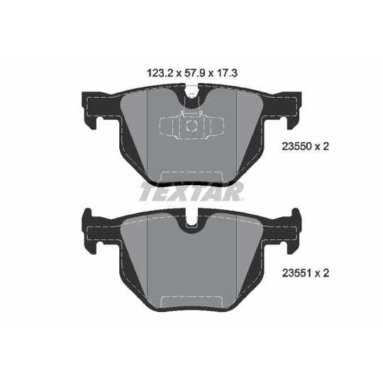 2355001 - Piduriklotsi komplekt, ketaspidur 