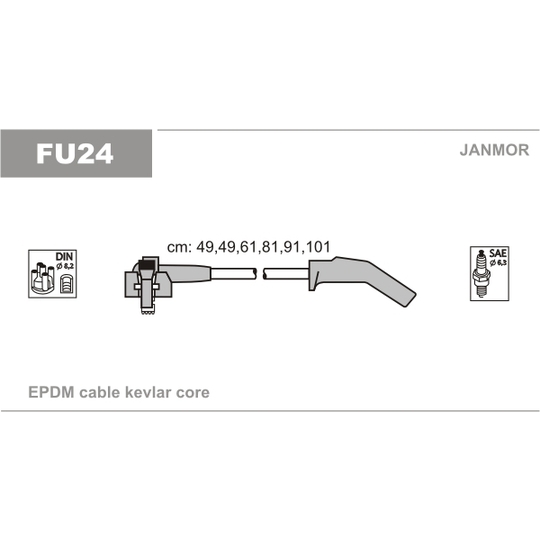 FU24 - Ignition Cable Kit 