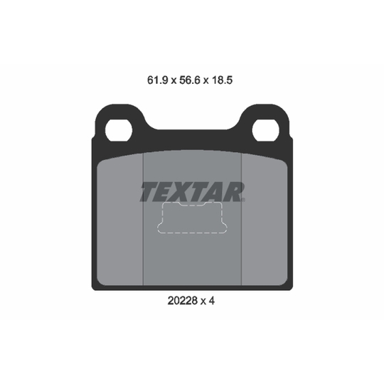 2022802 - Brake Pad Set, disc brake 