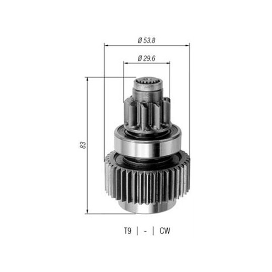 940113020265 - Starter pinion 