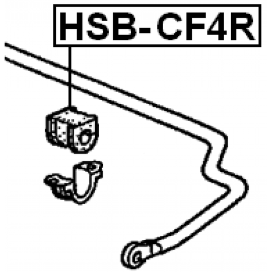 HSB-CF4R - Bussning, krängningshämmare 