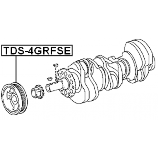 TDS-4GRFSE - Belt Pulley, crankshaft 