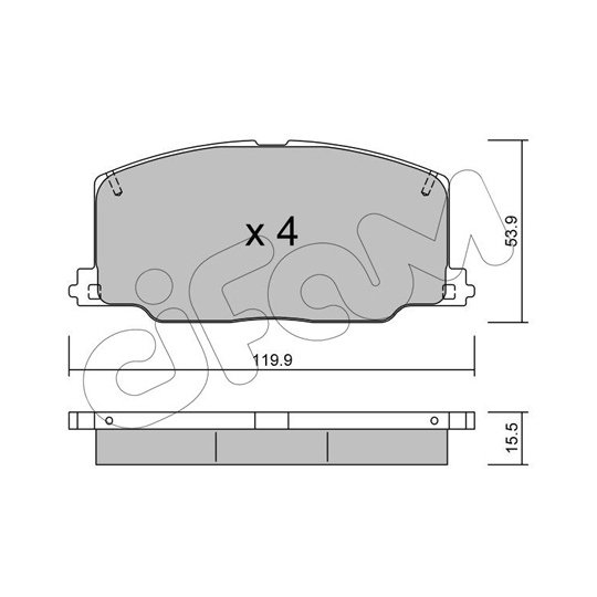 822-067-0 - Brake Pad Set, disc brake 