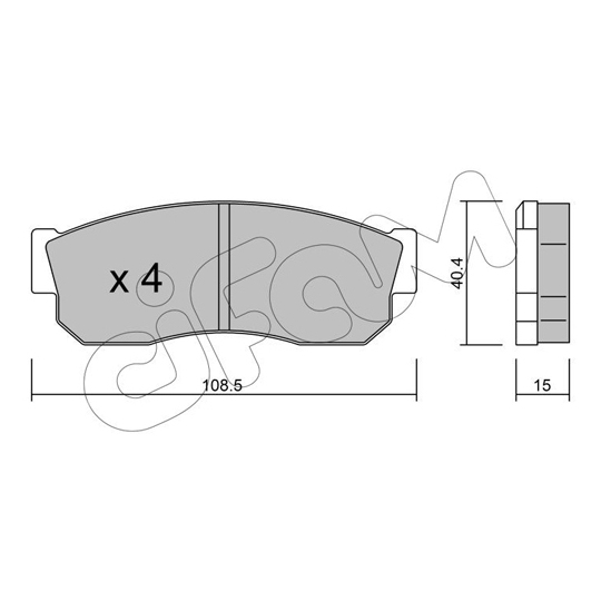 822-202-0 - Brake Pad Set, disc brake 