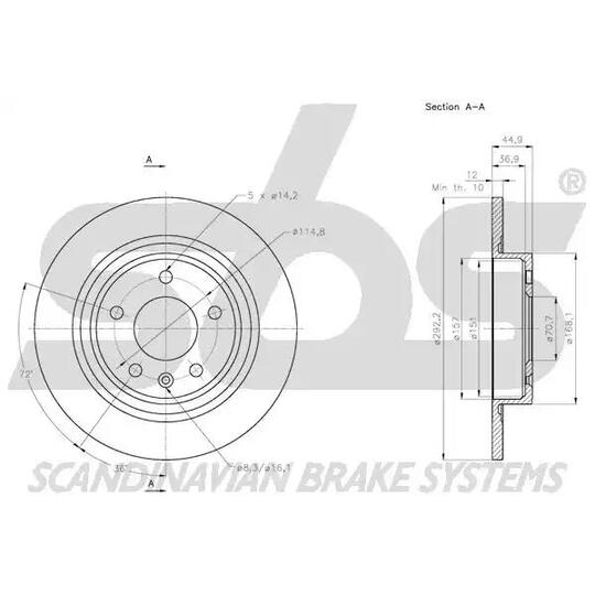 1815205016 - Bromsskiva 