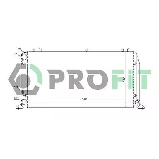 PR 0016A2 - Radiaator, mootorijahutus 