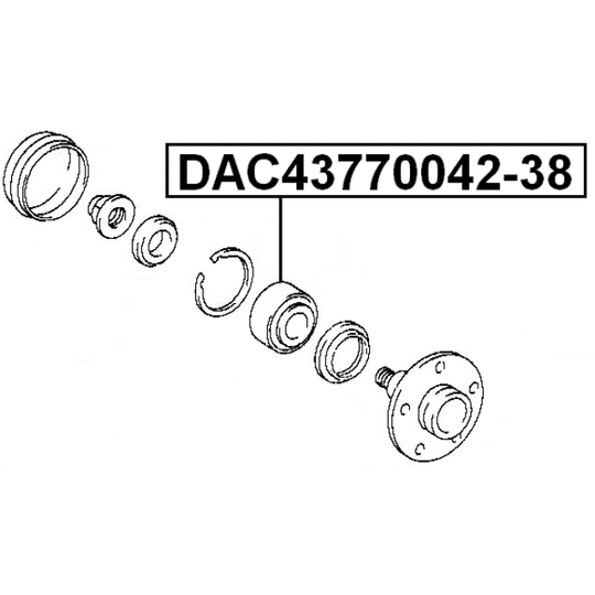 DAC43770042-38 - Hjullager 