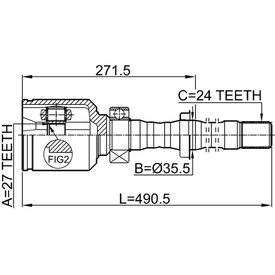 0111-ACA31RH - Led, drivaxel 