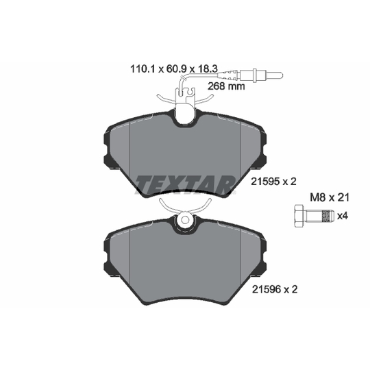 2159502 - Brake Pad Set, disc brake 