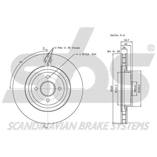 1815202566 - Brake Disc 