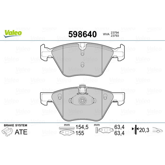 598640 - Brake Pad Set, disc brake 