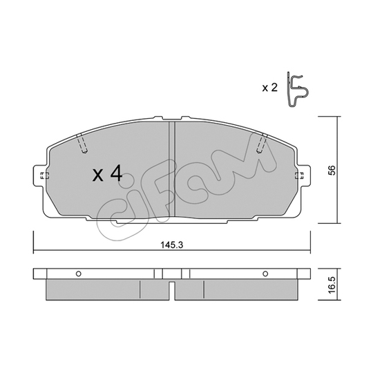 822-434-0 - Brake Pad Set, disc brake 