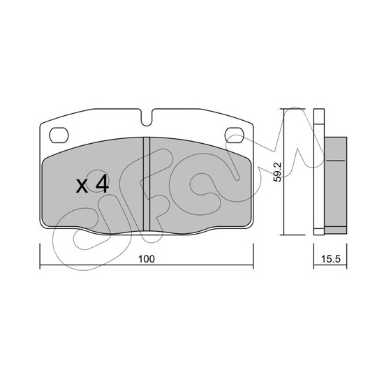 822-044-0 - Brake Pad Set, disc brake 