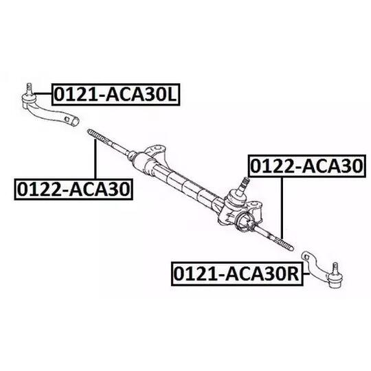 0121-ACA30R - Tie rod end 