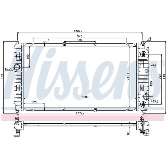 69454 - Radiator, engine cooling 