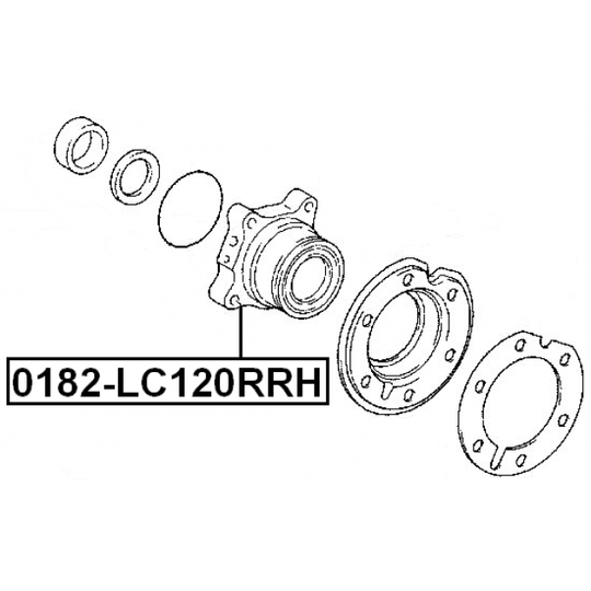 0182-LC120RRH - Wheel hub 