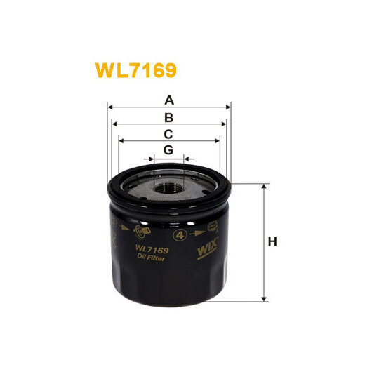 WL7169 - Oil filter 