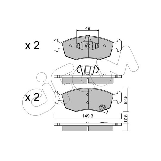 822-274-5 - Brake Pad Set, disc brake 