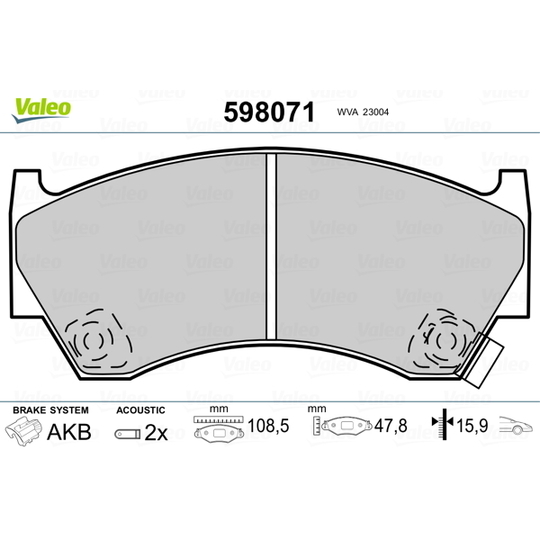 598071 - Brake Pad Set, disc brake 