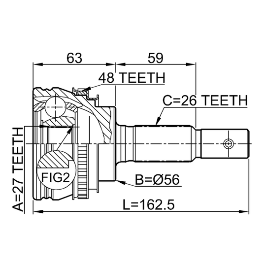 0110-012A48 - Led, drivaxel 