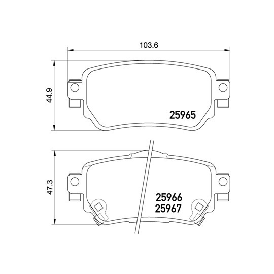 P 56 098 - Brake Pad Set, disc brake 