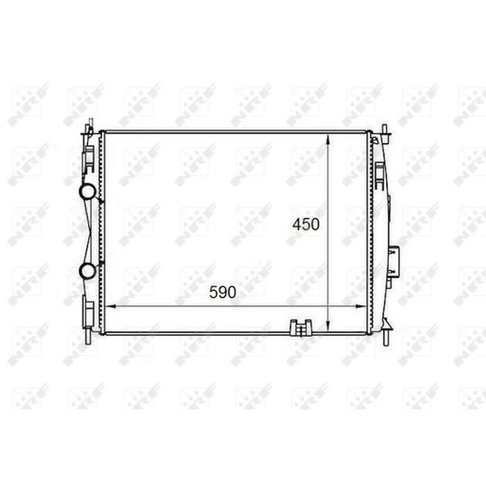 58461 - Radiator, engine cooling 