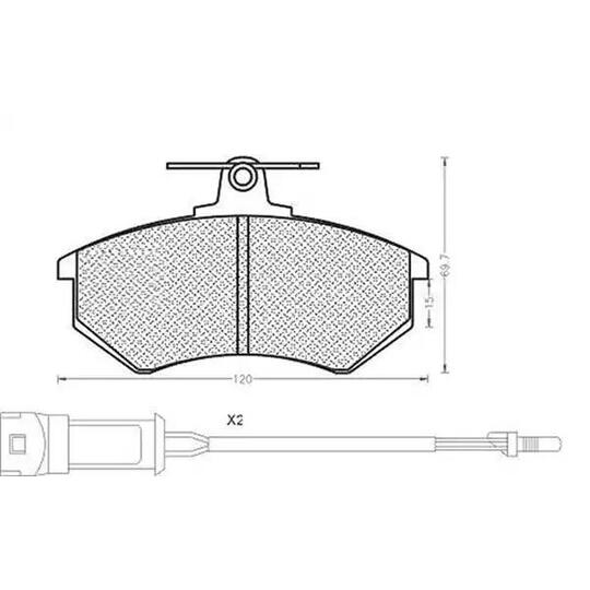 430216170198 - Brake Pad Set, disc brake 