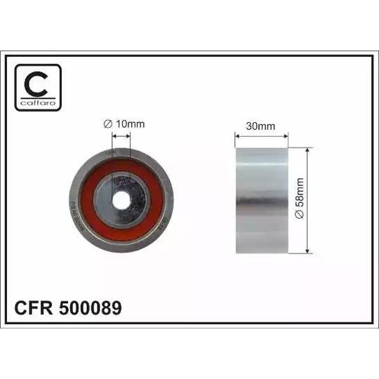 500089 - Deflection/Guide Pulley, timing belt 