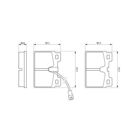 0 986 468 451 - Brake Pad Set, disc brake 