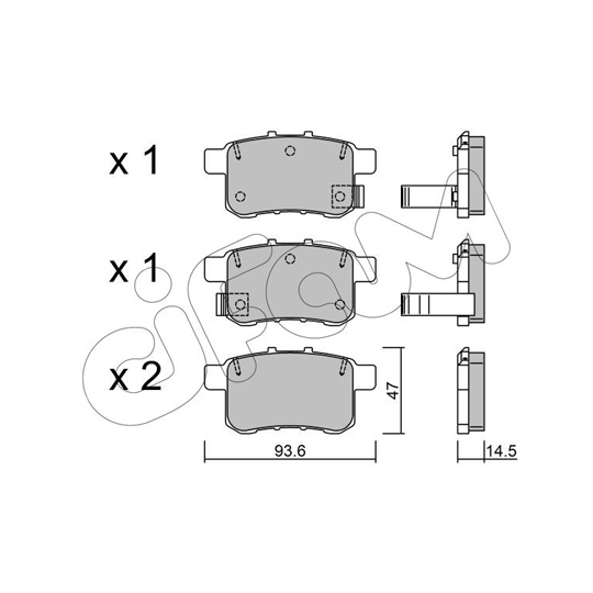 822-868-0 - Brake Pad Set, disc brake 