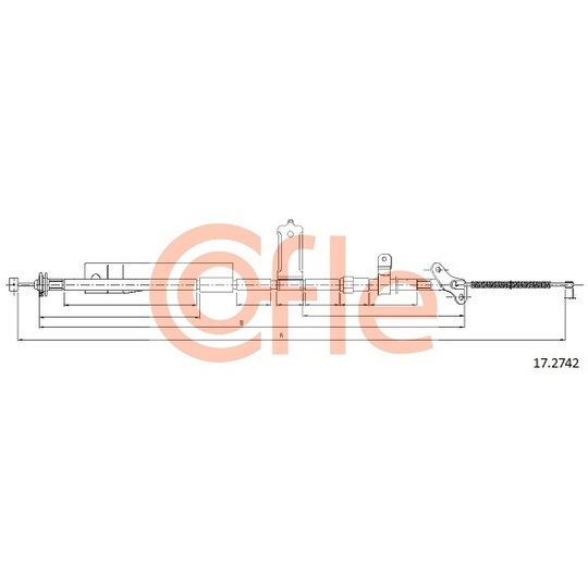 17.2742 - Cable, parking brake 