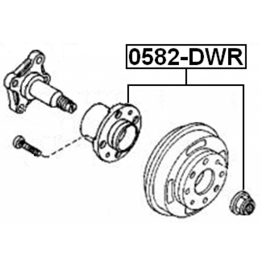 0582-DWR - Wheel hub 
