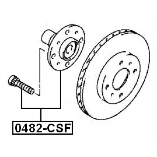 0482-CSF - Wheel hub 