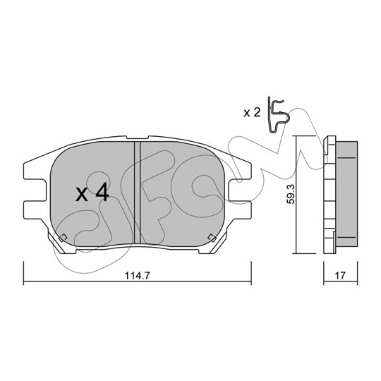 822-617-0 - Brake Pad Set, disc brake 
