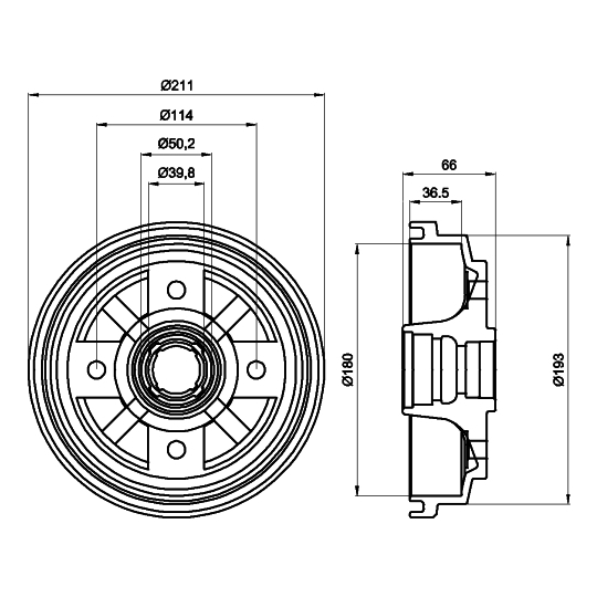 94015900 - Brake Drum 