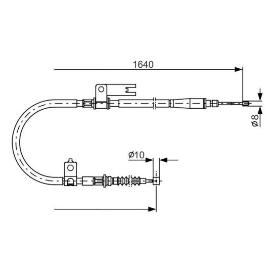 1 987 482 154 - Cable, parking brake 