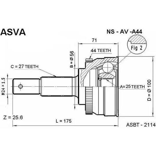 NS-AV-A44 - Liigendlaager, veovõll 