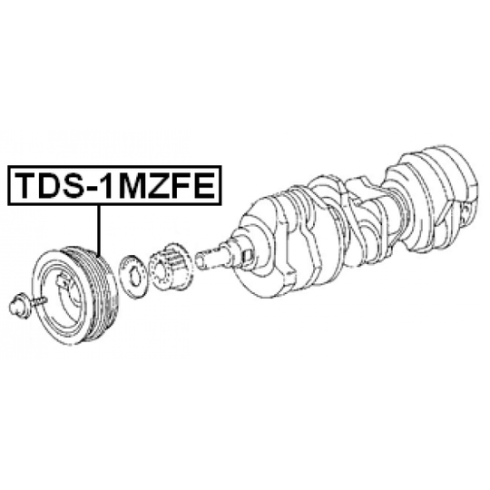 TDS-1MZFE - Belt Pulley, crankshaft 