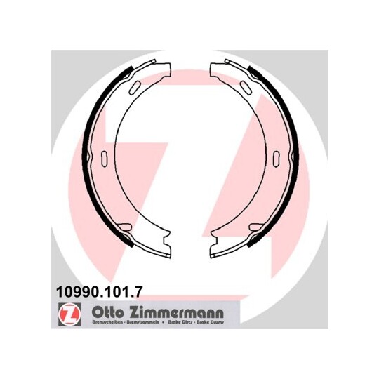 10990.101.7 - Brake Shoe Set, parking brake 