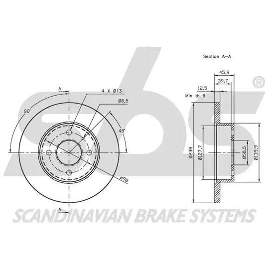1815201009 - Brake Disc 