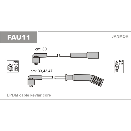 FAU11 - Ignition Cable Kit 