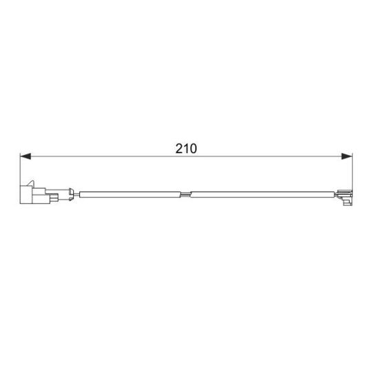 1 987 474 520 - Warning Contact, brake pad wear 