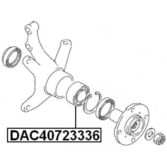 DAC40723336 - Hjullager 