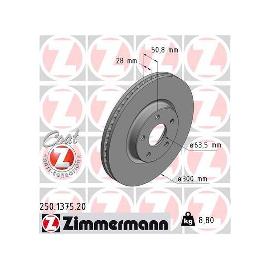 250.1375.20 - Brake Disc 